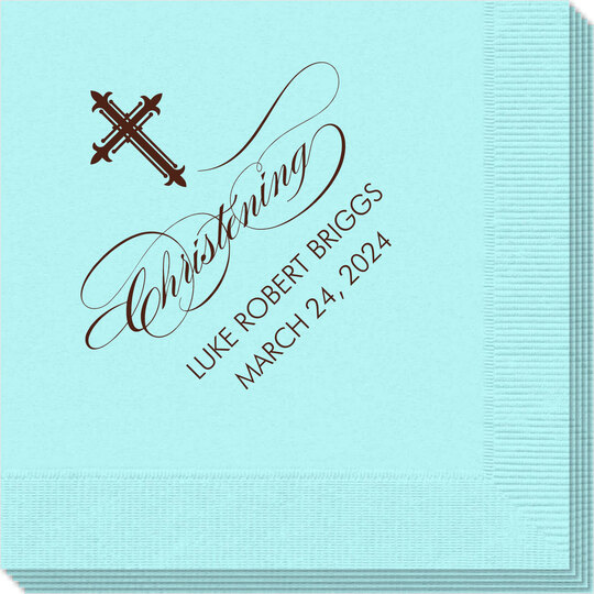Fleur De Lis Cross Napkins